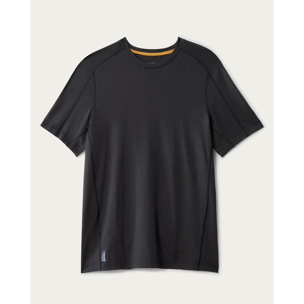 Rhone Invictus Training Shirt Mens Large Black Short Sleeve Performance Stretch